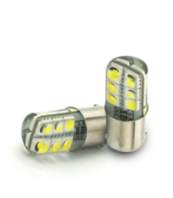 Kit Lampara KOBO LED12498SIL P21W 6 Led 5050 Siliconado Blanco 12v