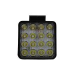 Faro 16 LED KOBO KO48WSQBLA Cuadrado 48w Blanco 12-24v
