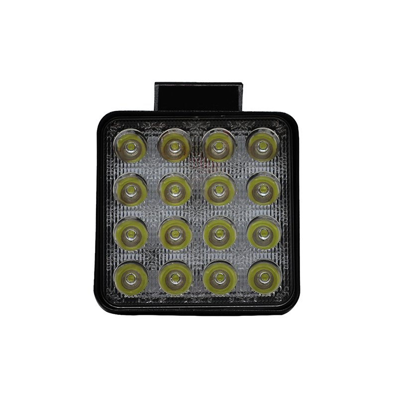 Faro 16 LED KOBO KO48WSQBLA Cuadrado 48w Blanco 12-24v