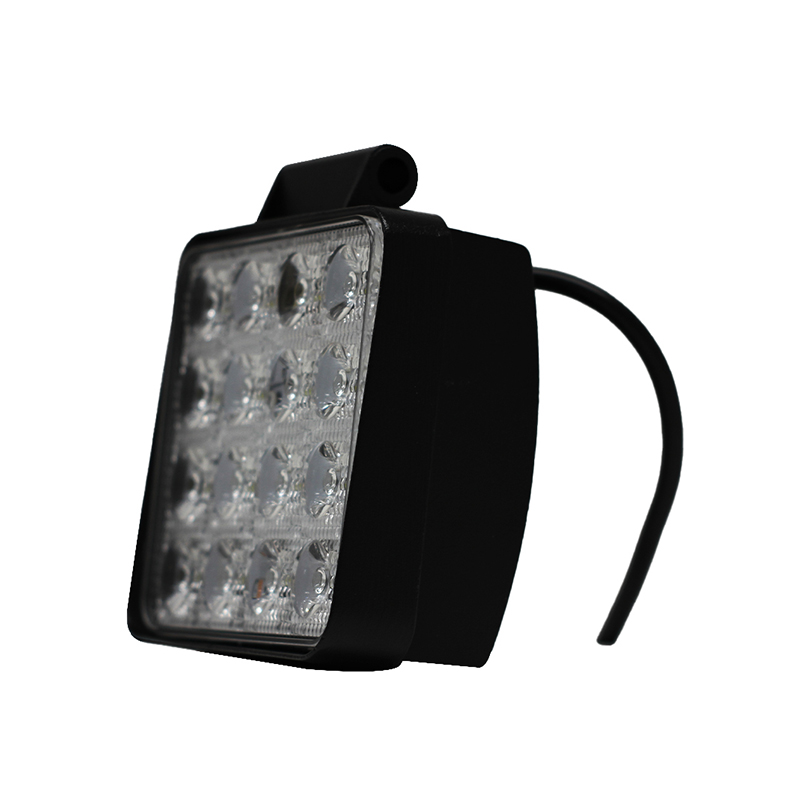 Faro 16 LED KOBO KO48WSQBLA Cuadrado 48w Blanco 12-24v