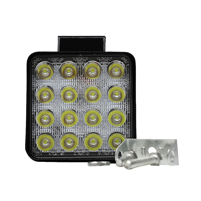 Faro 16 LED KOBO KO48WSQBLA Cuadrado 48w Blanco 12-24v