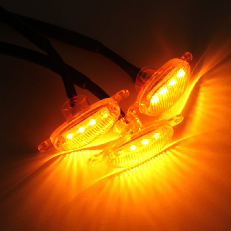 Kit 3 Faros LUX LED DJ-KD138810W Para Parrilla Tipo Raptor