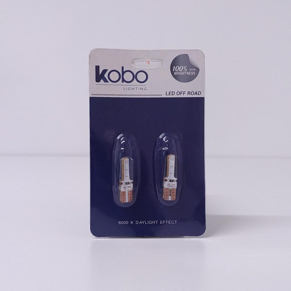 Kit Lampara KOBO LED12961GELAZ T10 Gel Siliconado Canbus Azul 12v