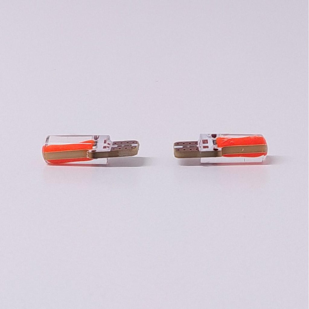 Kit Lampara KOBO LED12961GELRO T10 Gel Siliconado Canbus Rojo 12v