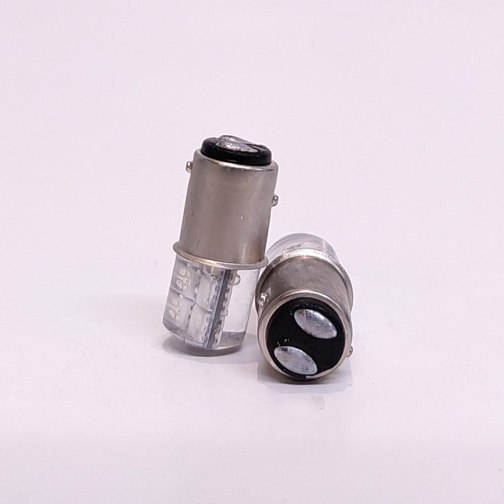 Kit Lampara KOBO LED12499SILAMB P21 5w 12 Led Cob Silica Ambar 12v