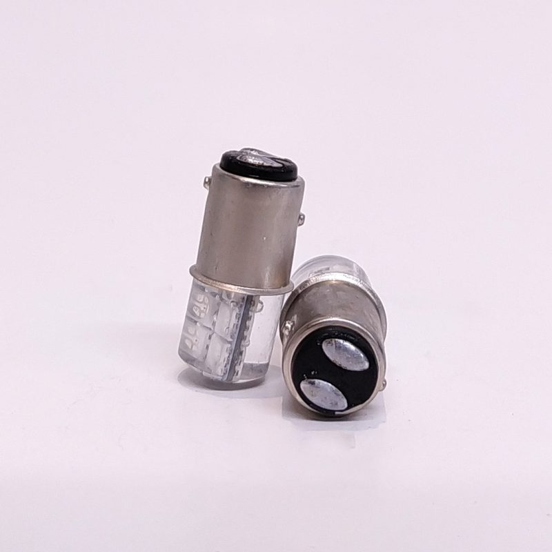 Kit Lampara KOBO LED12499SILAMB P21 5w 12 Led Cob Silica Ambar 12v