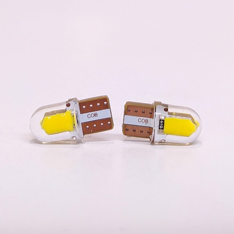 Kit Lampara KOBO LED12961GELYE T10 Gel Siliconado Canbus Ambar 12v