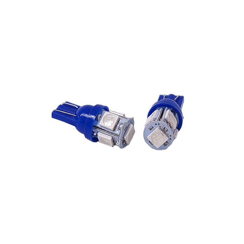 Kit Lampara KOBO LED12961AZU5P T10 5 LED SMD 5050 Azul 12v