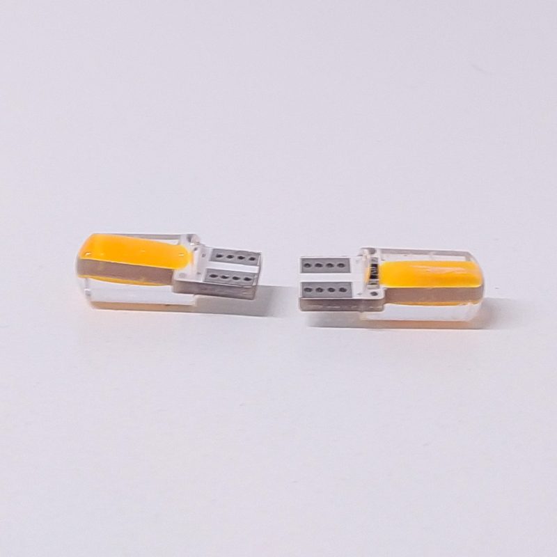 Kit Lampara KOBO LED12961GELYE T10 Gel Siliconado Canbus Ambar 12v