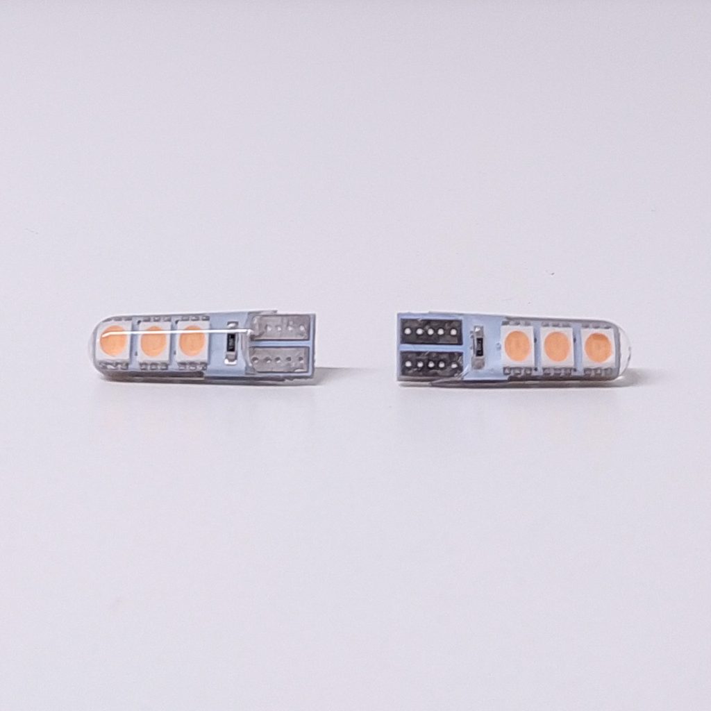 Kit Lampara KOBO LED12961SILPI T10 6 Led 2835 Siliconado Canbus Rosa 12v – imagen 2