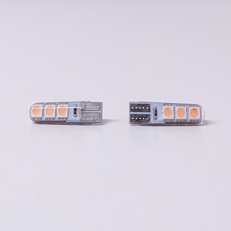 Kit Lampara KOBO LED12961SILPI T10 6 Led 2835 Siliconado Canbus Rosa 12v