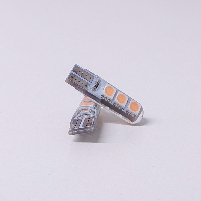 Kit Lampara KOBO LED12961SILPI T10 6 Led 2835 Siliconado Canbus Rosa 12v