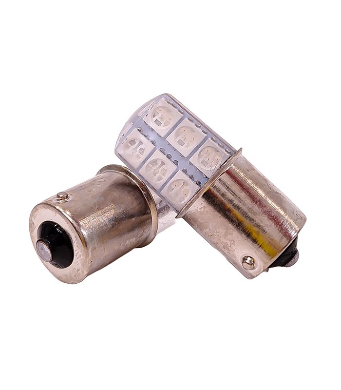 Kit Lampara KOBO LED12498SILAMB P21W 12 Led Cob Silica Ambar 12v