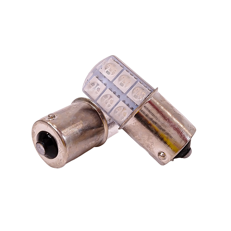 Kit Lampara KOBO LED12498SILAMB P21W 12 Led Cob Silica Ambar 12v