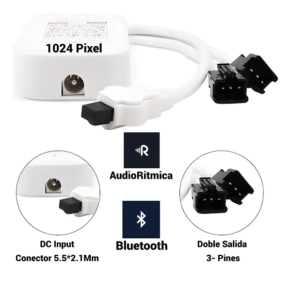 Mini Controladora RF PIXEL LED con Bluetooth – imagen 4