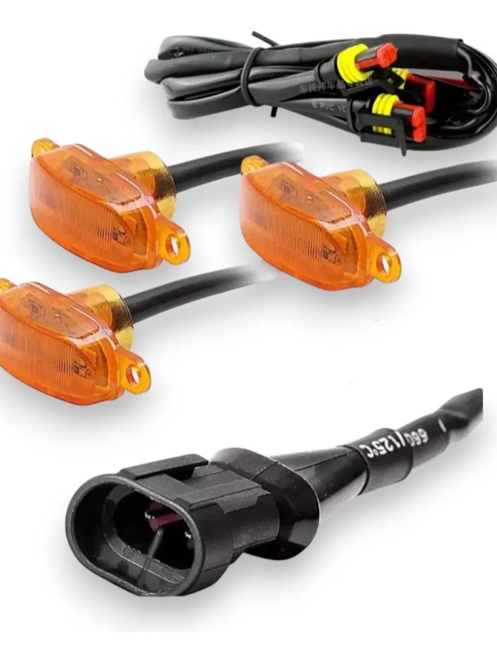 Kit 3 Faros LUX LED DJ-KD138810W Para Parrilla Tipo Raptor