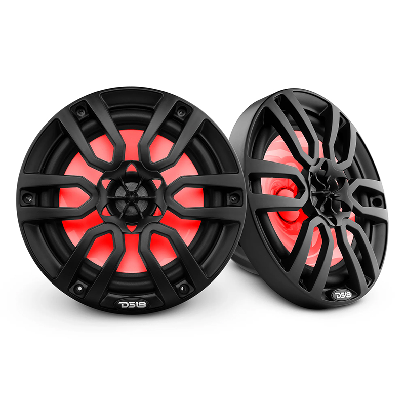 Parlantes Marinos DS18 NXL-8Bk  8 pulgadas 125 rms RGB 4ohms