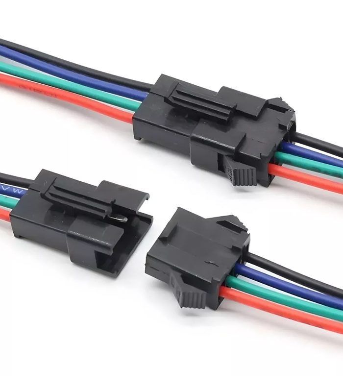 Conector Tira Led RGB Hembra y Macho 4 pines