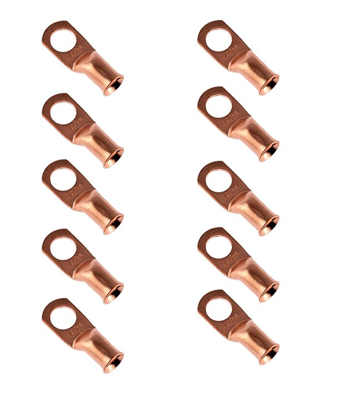 Terminal de Cobre DS18 4 AWG  x 10 Unidades