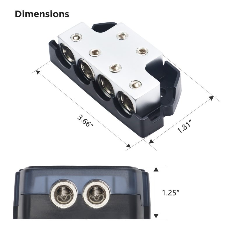 BLOQUE DISTRIBUIDOR RECOIL BDB24 2X0GA + 4X0/4GA