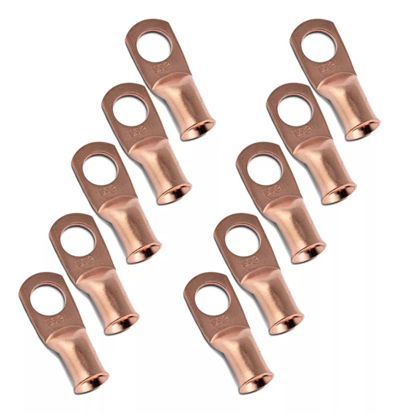 Terminal de Cobre DS18 8AWG x 10 Unidades