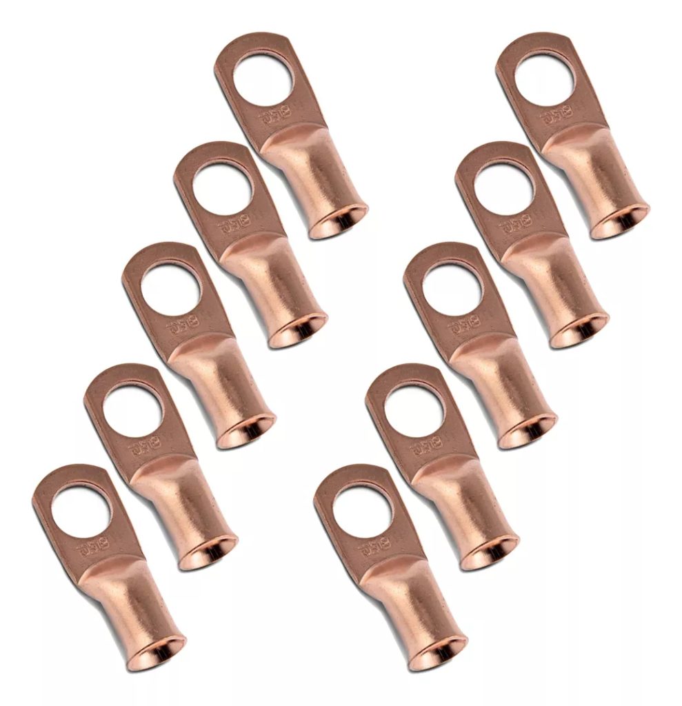Terminal de Cobre DS18 8AWG x 10 Unidades
