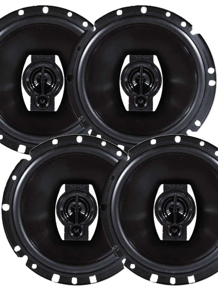 Combo 4 Parlantes Triaxiales Bomber BBX 6 Pulgadas 65W RMS 130W
