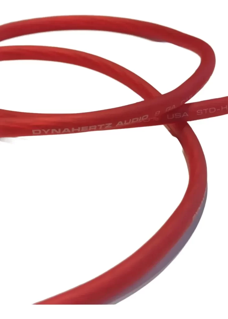 Cable Dynahertz 8 Gauge Color Rojo X Metro – imagen 4