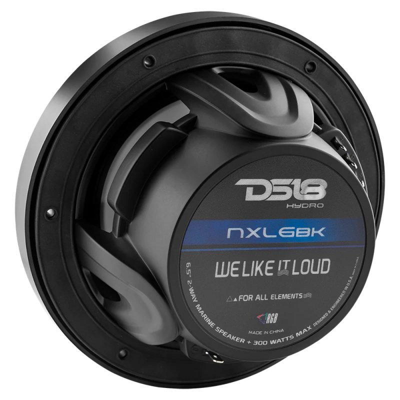PARLANTES MARINOS DS18 NXL-6/BK 6 PULGADAS RGB 100RMS NEGROS JUEGO