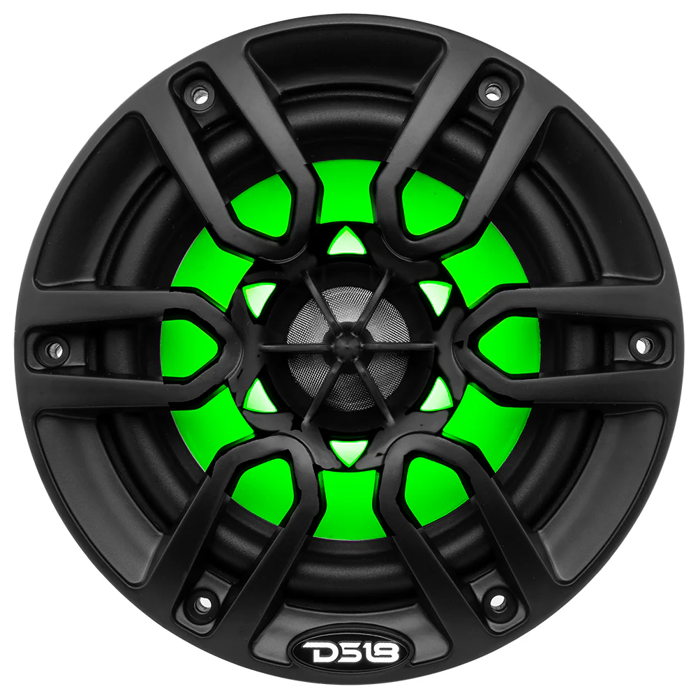 PARLANTES MARINOS DS18 NXL-6 6 PULGADAS RGB 100RMS NEGROS JUEGO – imagen 2