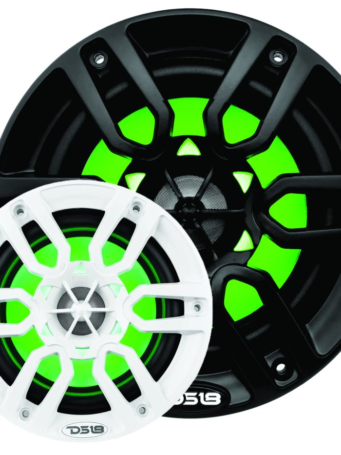 PARLANTES MARINOS DS18 NXL-6 6 PULGADAS RGB 100RMS NEGROS JUEGO