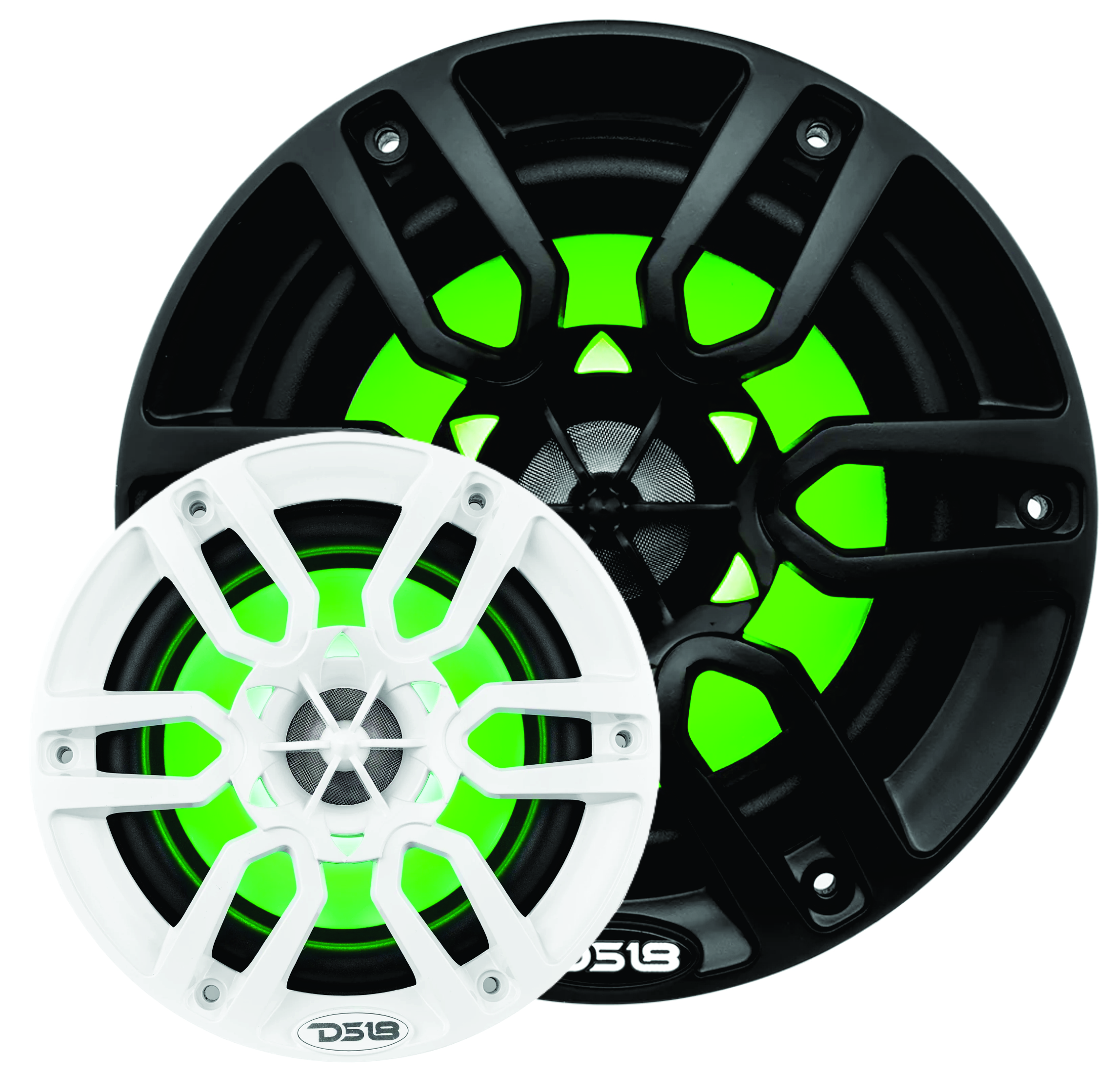 PARLANTES MARINOS DS18 NXL-6 6 PULGADAS RGB 100RMS NEGROS JUEGO