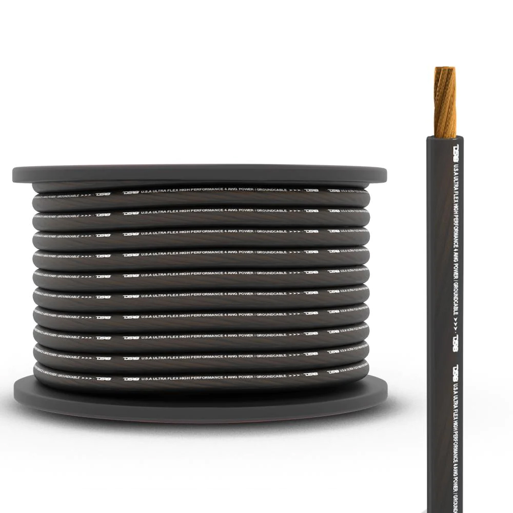CABLE DS18 4GA NEGRO X METRO