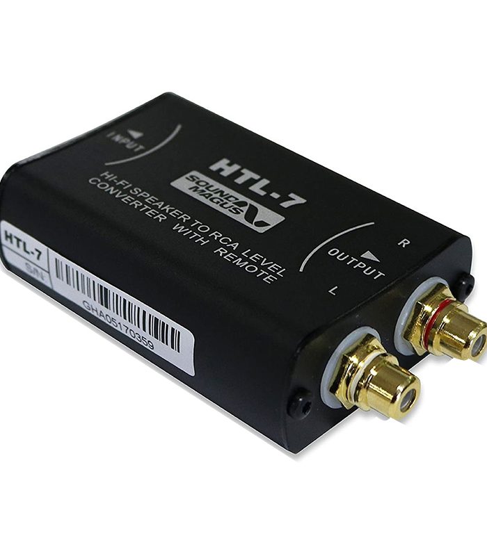 ADAPTADOR IMPEDANCIA SOUNDMAGUS HTL-7 2 CANALES CON REMOTO