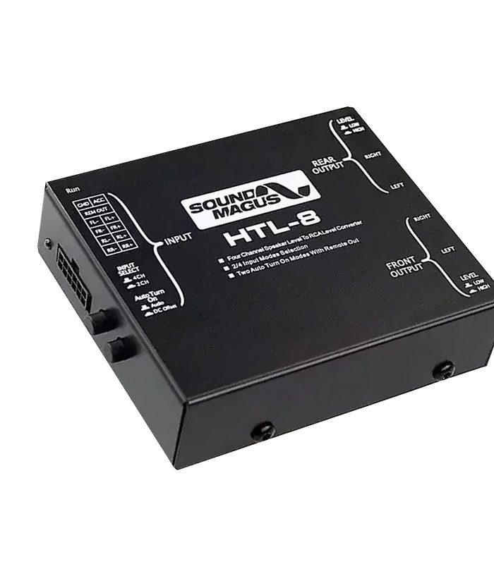 ADAPTADOR IMPEDANCIA SOUNDMAGUS HTL-8 4 CANALES CON REMOTO