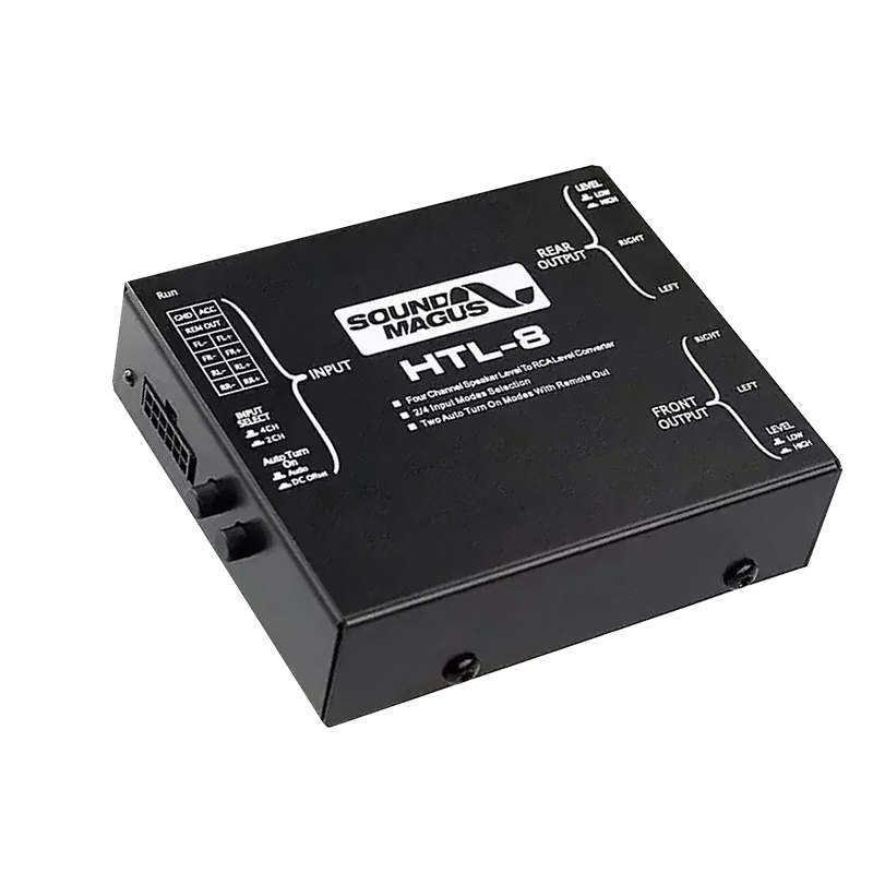 ADAPTADOR IMPEDANCIA SOUNDMAGUS HTL-8 4 CANALES CON REMOTO