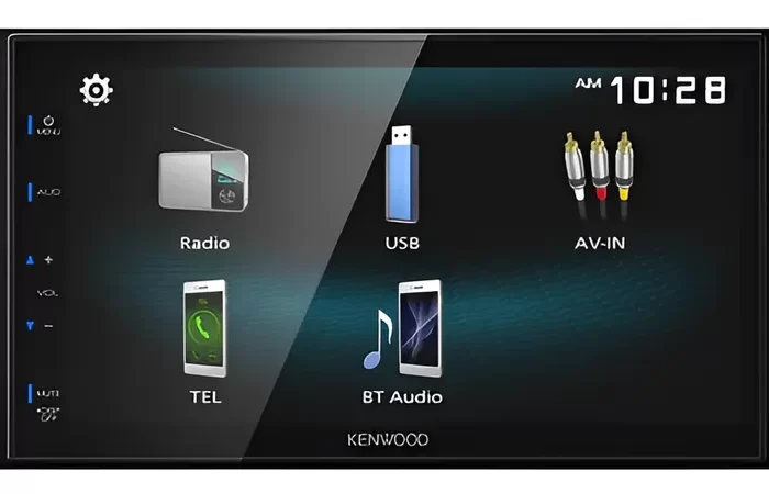 ESTEREO KENWOOD DMX125BT 2 DIN BT USB 3 PAR RCA