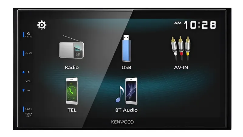 ESTEREO KENWOOD DMX125BT 2 DIN BT USB 3 PAR RCA