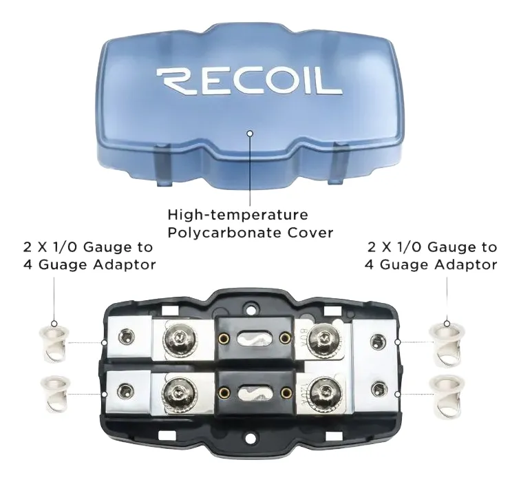 Bloque Doble Portafusible RECOIL AFH22 ANL 0/4GA – imagen 2