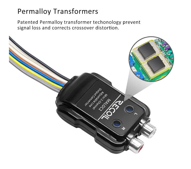 ADAPTADOR IMPEDANCIA RECOIL MALOC2 2CH CON REMOTO