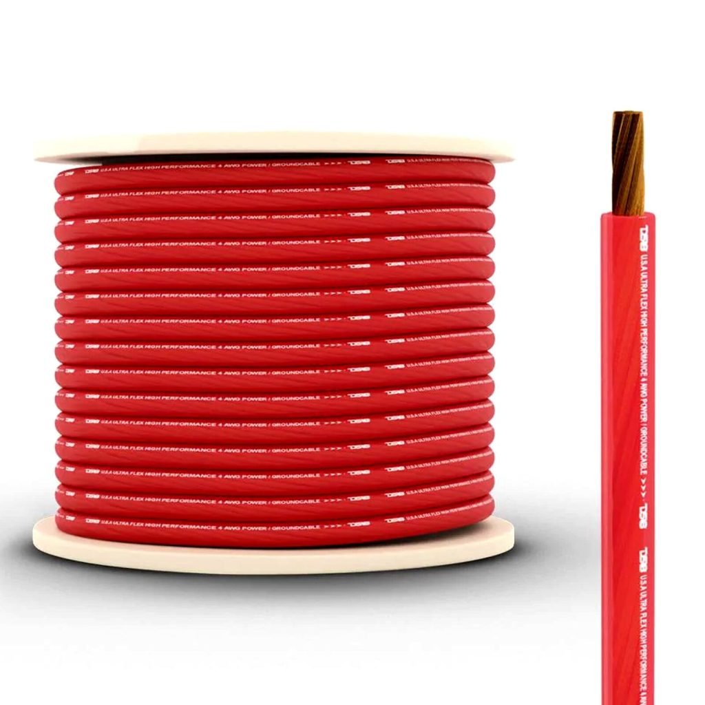 CABLE DS18 4GA ROJO X METRO