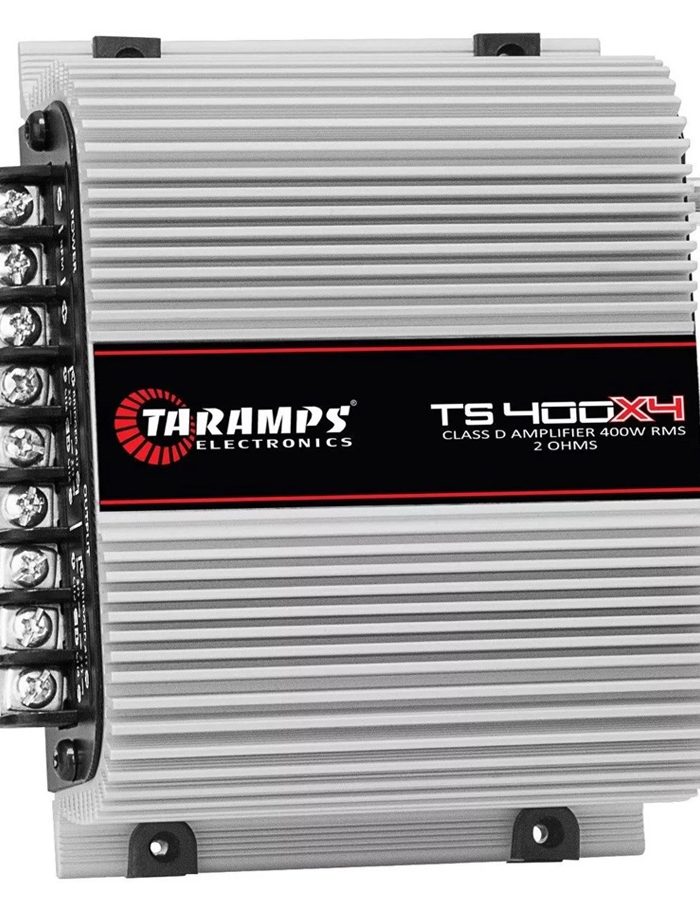 AMPLIFICADOR TARAMPS TS400X4 4 CANALES CON ENTRADA ALTA
