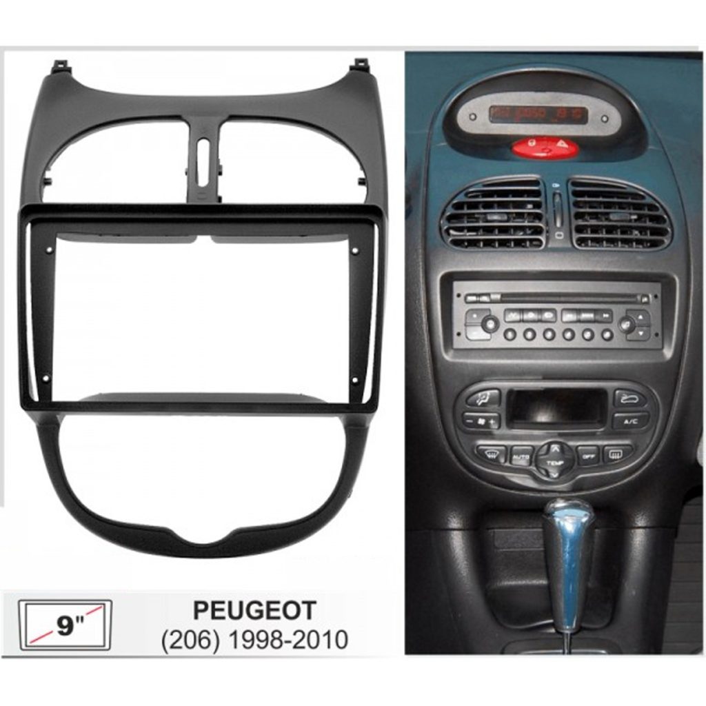 MARCO ADAPTADOR GUARDTEX GF-PC3 9″ PEUGEOT 206