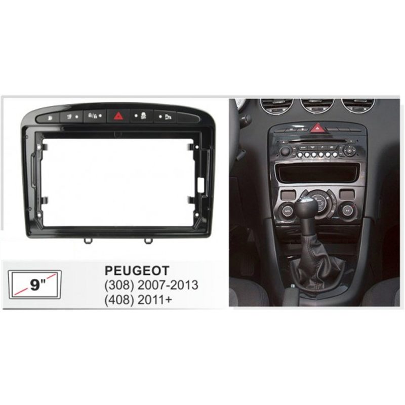 Marco Adaptador Guardtex Gf-pc6 9 Pulgadas Peugeot 308