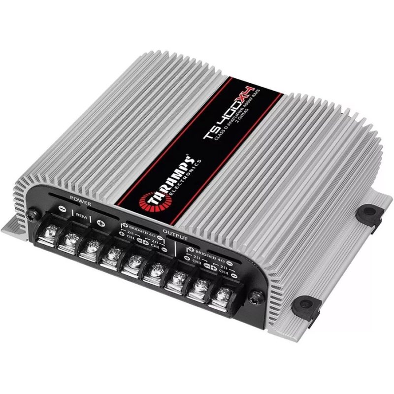 AMPLIFICADOR TARAMPS TS400X4 4 CANALES CON ENTRADA ALTA