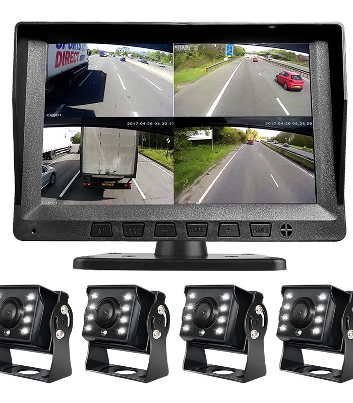 Guardtex Gtm-4 Kit Camión Display + 4 Cámaras HD