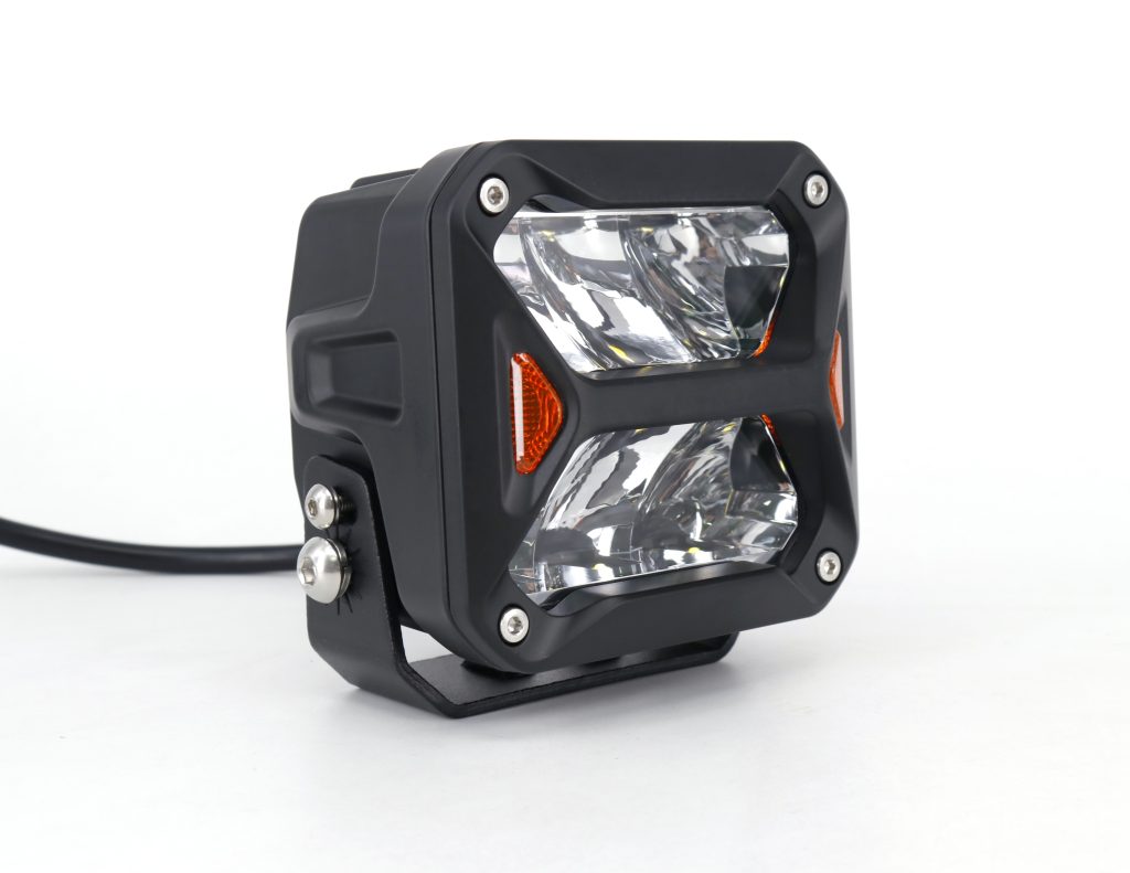 Faro Auxiliar Iron Dj5900cross Cuadrado 4 60w Color Blanco