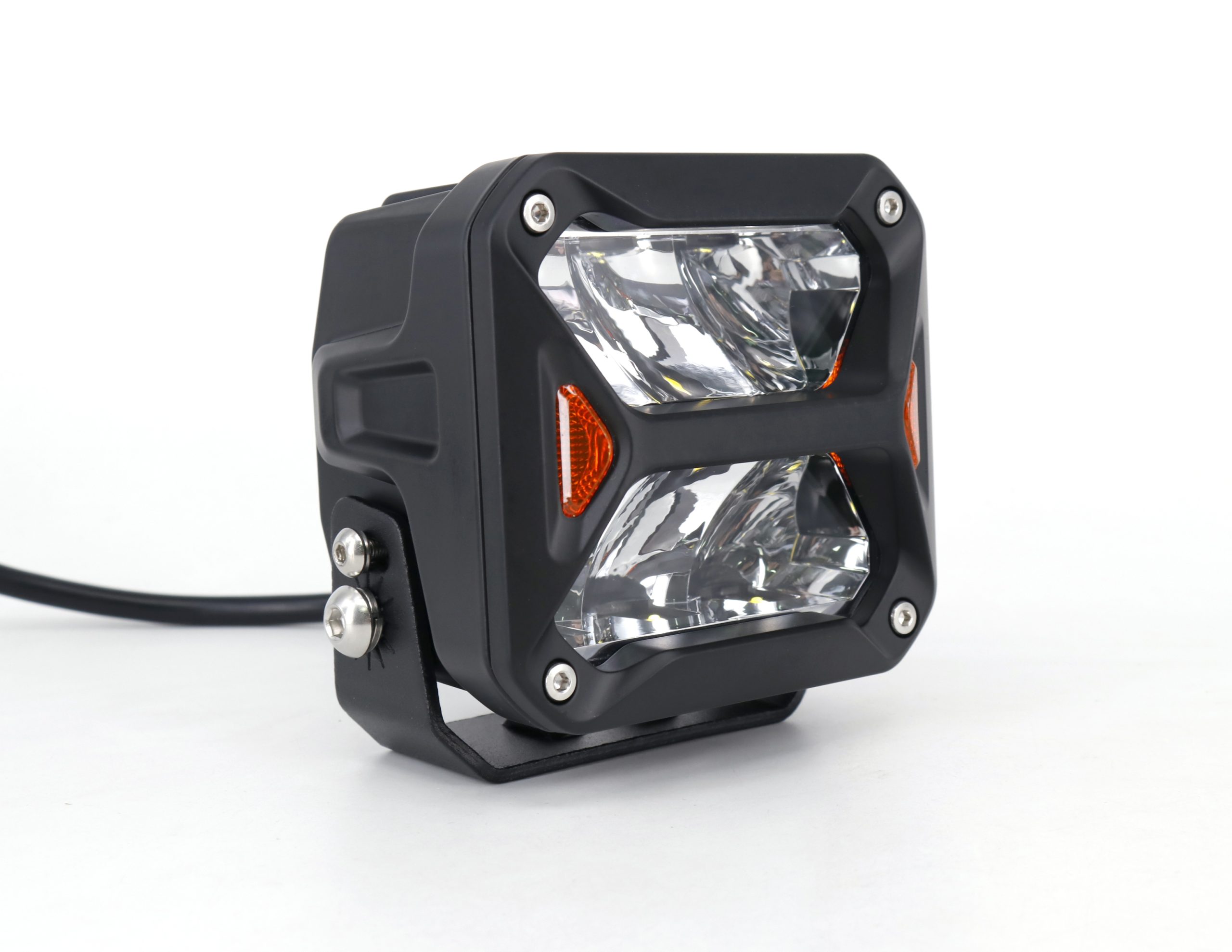 Faro Auxiliar Iron Dj5900cross Cuadrado 4 60w Color Blanco