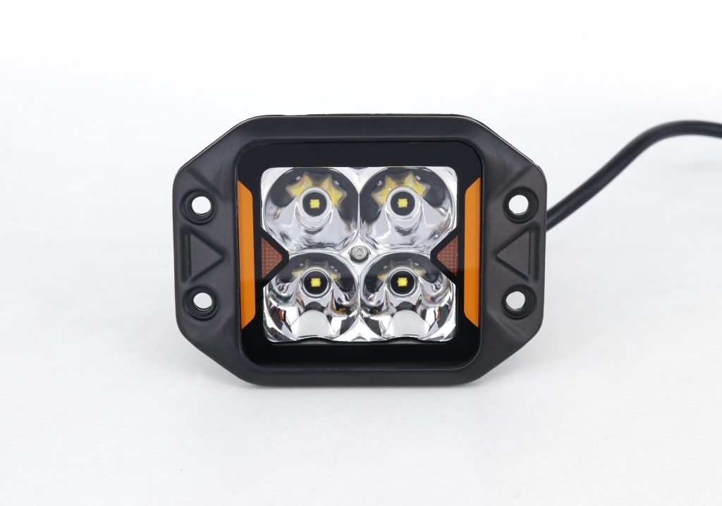 Faro Auxiliar Cuadrado Iron Led Dj5900jeep Embutir 3 20w