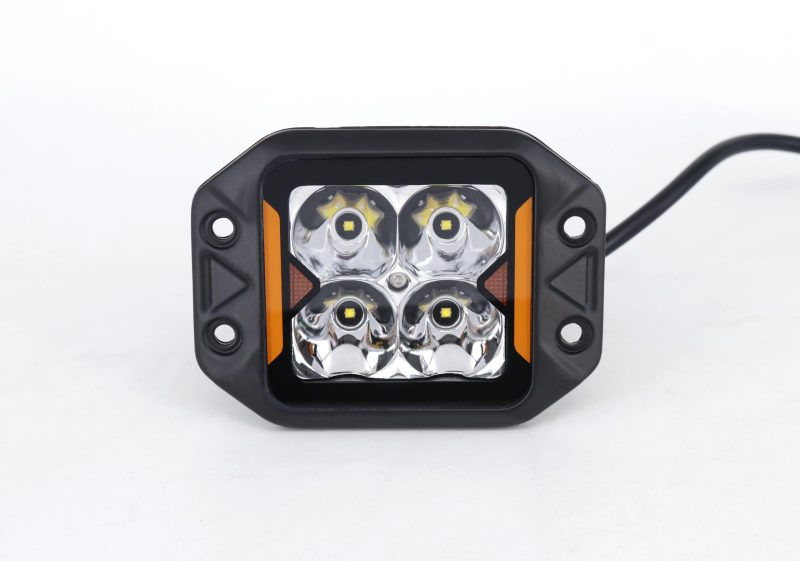 Faro Auxiliar Cuadrado Iron Led Dj5900jeep Embutir 3 20w